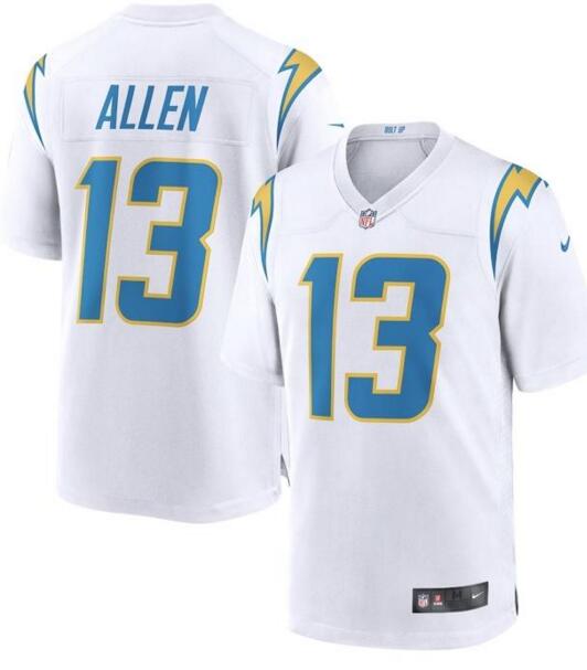 Men Los Angeles Chargers Light blue number NFL Football Keenan Allen White Jersey Limited 13 Road Vapor Untouchable